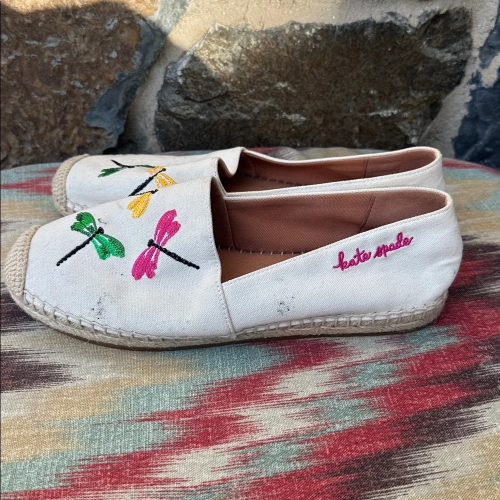 kate spade new york Women's Dragonfly Espadrille Flats size 8